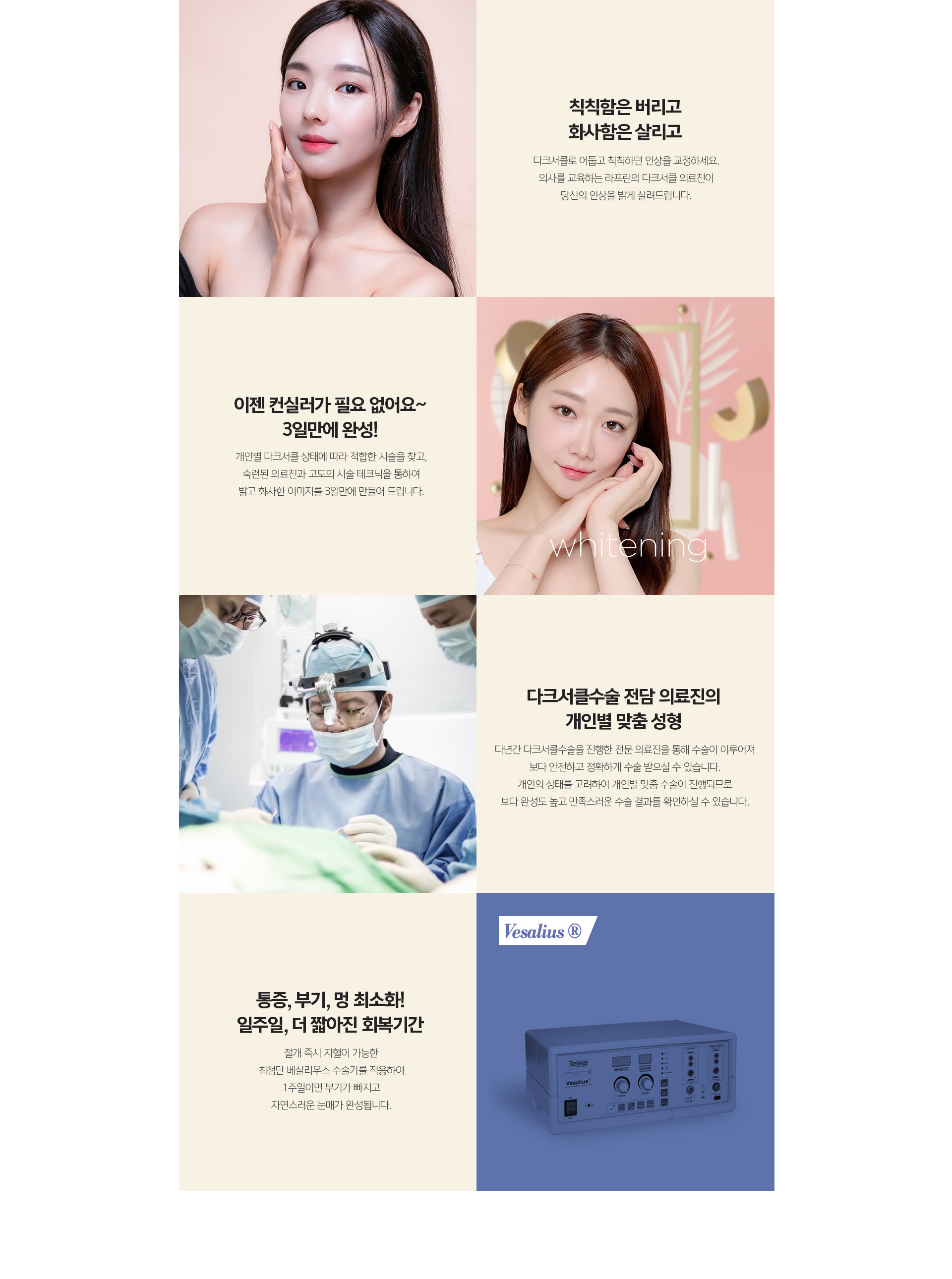 눈밑지방재배치 수술 후 회복 과정 – 3일 내 일상 복귀 가능, 붓기·멍 최소화 관리 안내