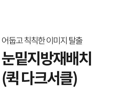 라프린 눈밑지방재배치 퀵 다크서클 – 3일 회복, 베살리우스 눈밑지방재배치로 자연스러운 눈밑 라인 완성