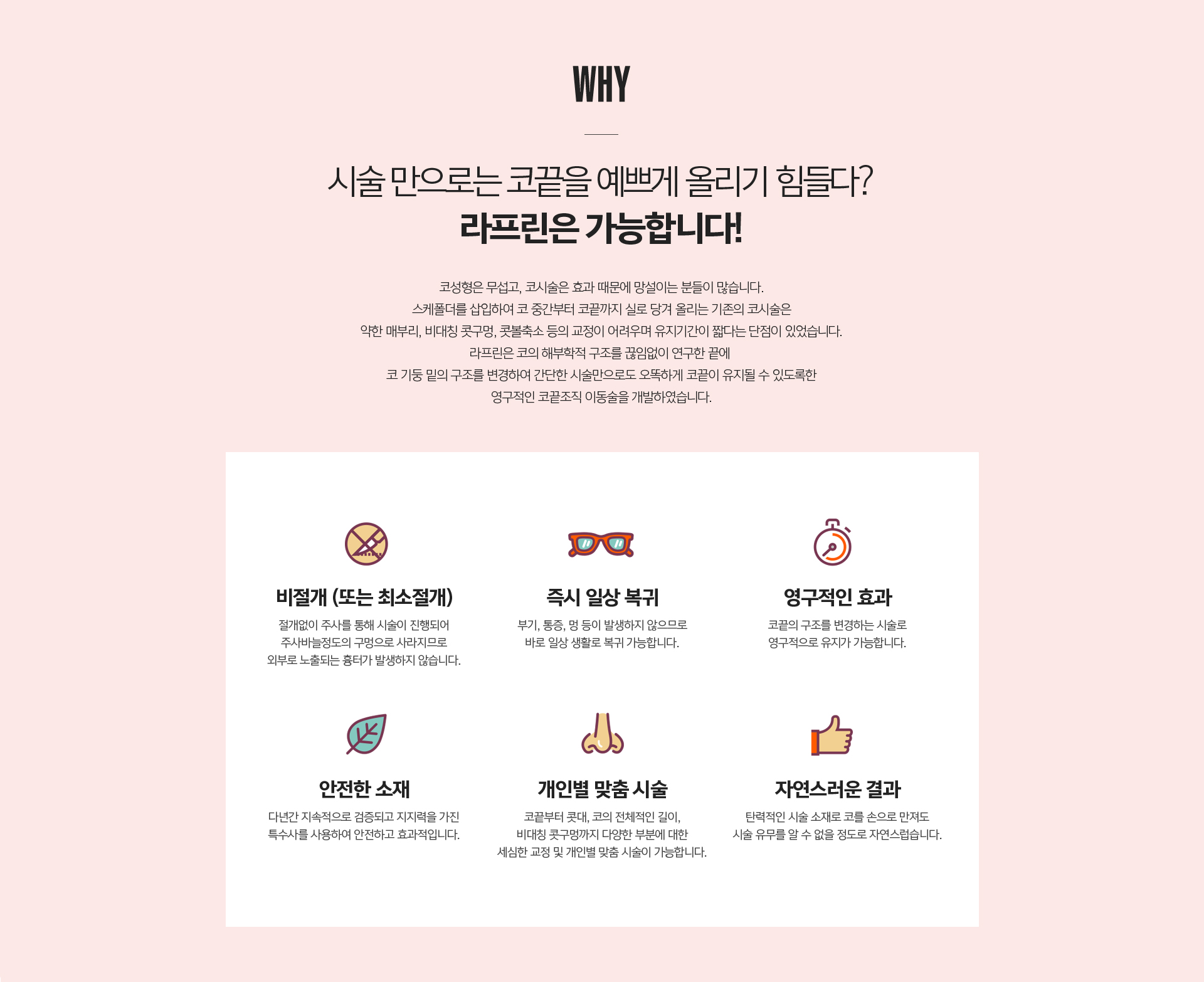 공주코 시술 방법 안내 - 코필러 대안, 코끝 리프팅, 비수술 코끝 교정 과정 설명